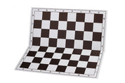 Tablero de ajedrez plegable de plástico n.º 6, blanco y negro
