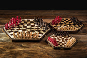 Ajedrez para tres jugadores - pequeño (tablero hexagonal de 16 cm de lado)