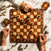 AJEDREZ SENATOR (42 x 42 cm): un juego de ajedrez clásico de madera, ideal para regalar