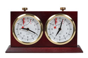 Reloj de madera BHB con soporte - grande, oscuro