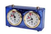 Reloj de plástico CLASSIC pequeño, azul transparente