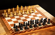 Juego de ajedrez Timeless - tablero (casilla 58mm), piezas (rey 96mm)