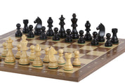 Juego de ajedrez intemporal - tablero (casilla 58mm), piezas (rey 96mm)
