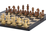 Juego de ajedrez de torneo nº 5 - tablero de 50 mm + piezas de caballero alemán de 3,5