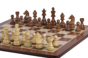 Juego de ajedrez de torneo nº 5 - tablero de 50 mm + piezas de German Knight 3,5"