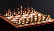 Juego de ajedrez de torneo nº 5 - tablero de 50 mm + piezas de caballero alemán de 3,5
