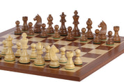 Juego de ajedrez de torneo nº 6 - tablero de 58 mm + piezas de caballero alemán de 3,75